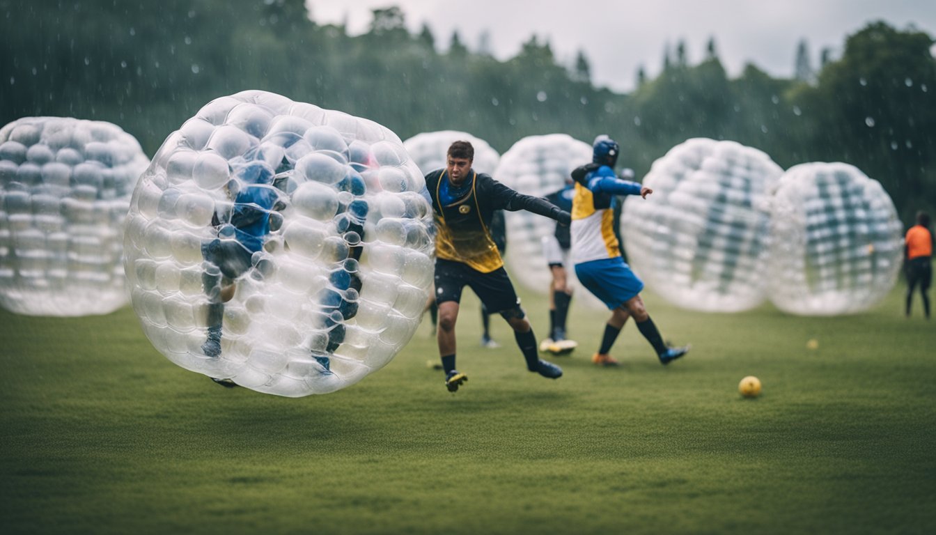 Bubble Football Tips For Beginners In Rainy Conditions